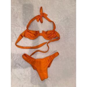 BANANHOT orange bikini XS top S bottom